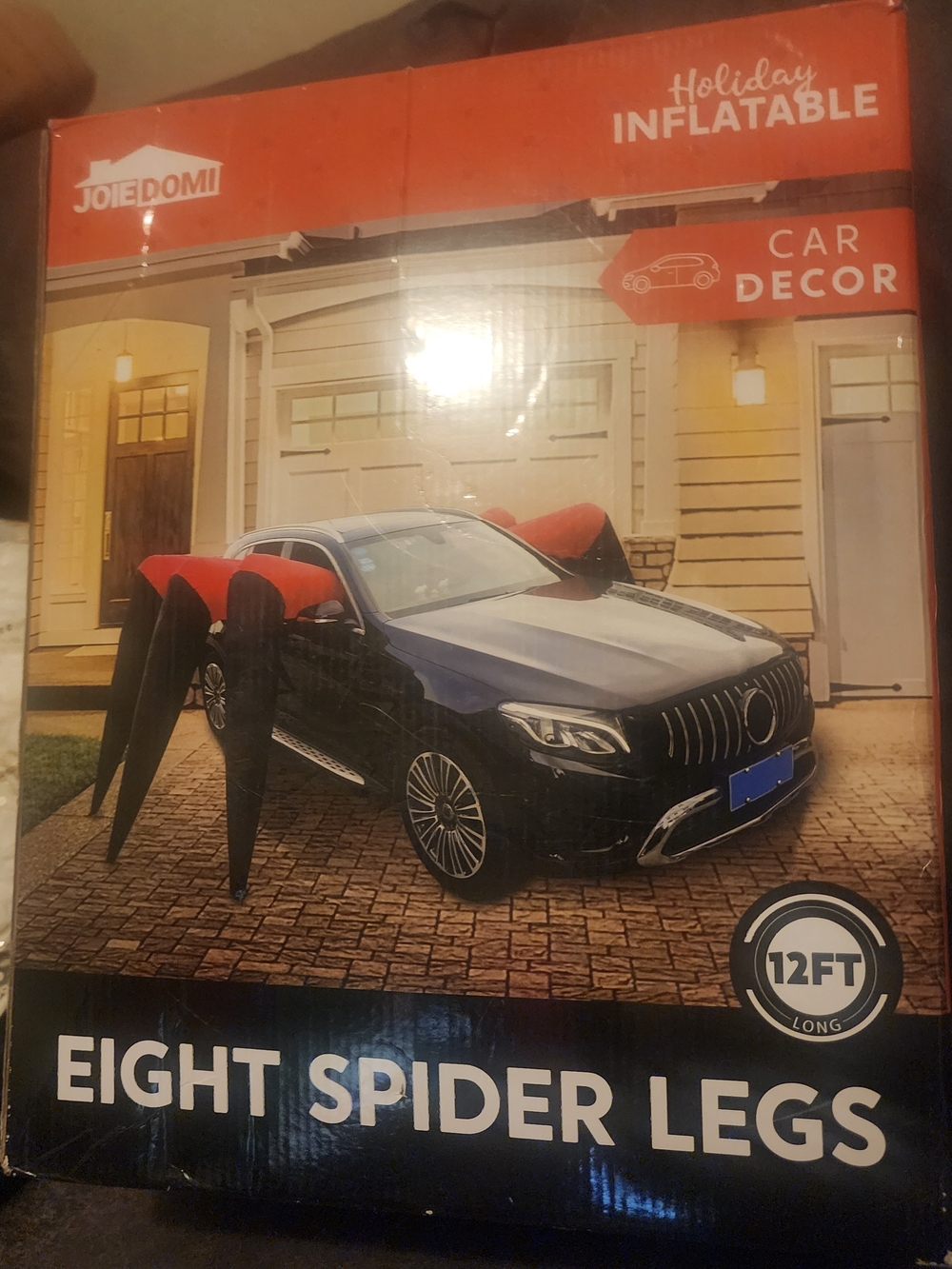 Eight Spider Legs Car Decor - Red and Black Holiday Inflatable